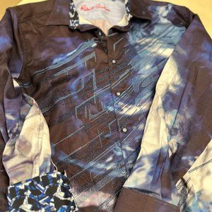 Robert Graham Embroidered Classic Fit XXL button down long sleeve shirt